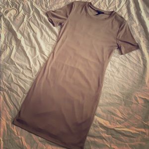 Beige T Shirt Dress
